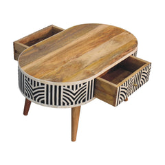 Nova Edessa Bone Inlay Coffee Table - Furniture One Shop