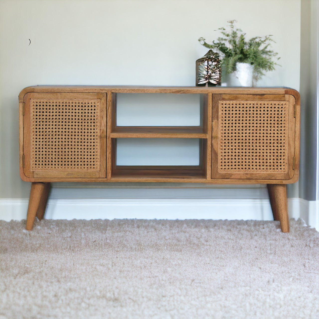 Sleek Scape Larrisa Woven TV Stand