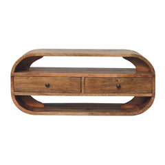 ClassyCorner 2 Drawer Curved Edge TV Stand - Furniture One Shop