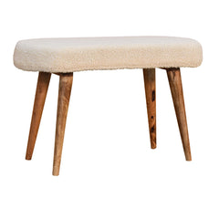 Feast Seat Cream Boucle Nordic Bench