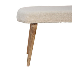 Feast Seat Cream Boucle Nordic Bench