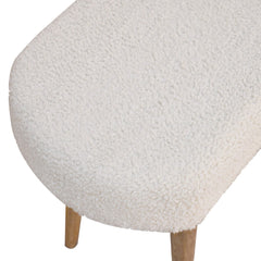 Feast Seat Cream Boucle Nordic Bench