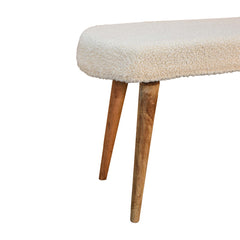 Feast Seat Cream Boucle Nordic Bench