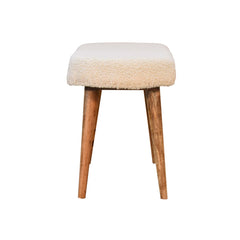 Feast Seat Cream Boucle Nordic Bench