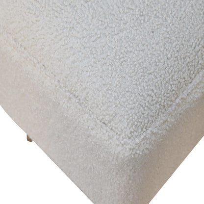 Gourmet Bench Cream Boucle Squoval Bench