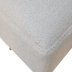 Gourmet Bench Cream Boucle Squoval Bench