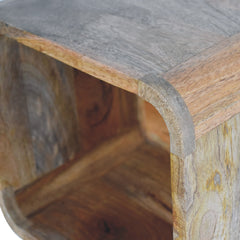 Danny Oak-ish Floating Open Bedside - Furniture One Shop