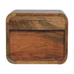 Danny Oak-ish Floating Open Bedside - Furniture One Shop
