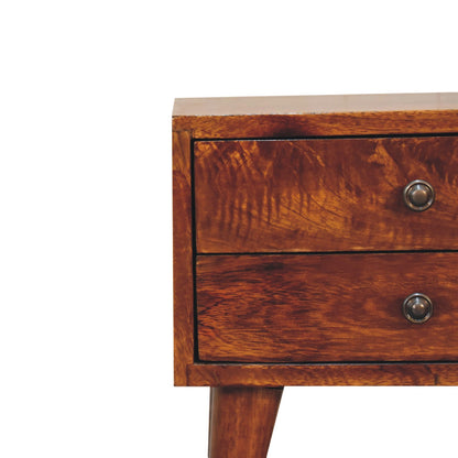 Tommy Mini Chestnut Modern Bedside