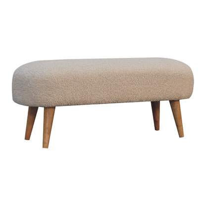 Tasting Seat Boucle Hallway Bench
