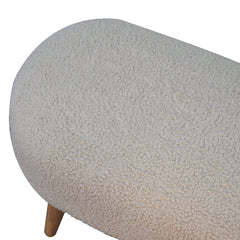 Tasting Seat Boucle Hallway Bench