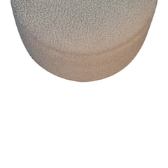 SoftSquare Cream Boucle Storage Footstool