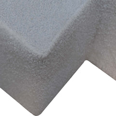 MiniMellow White Boucle Twin Footstool