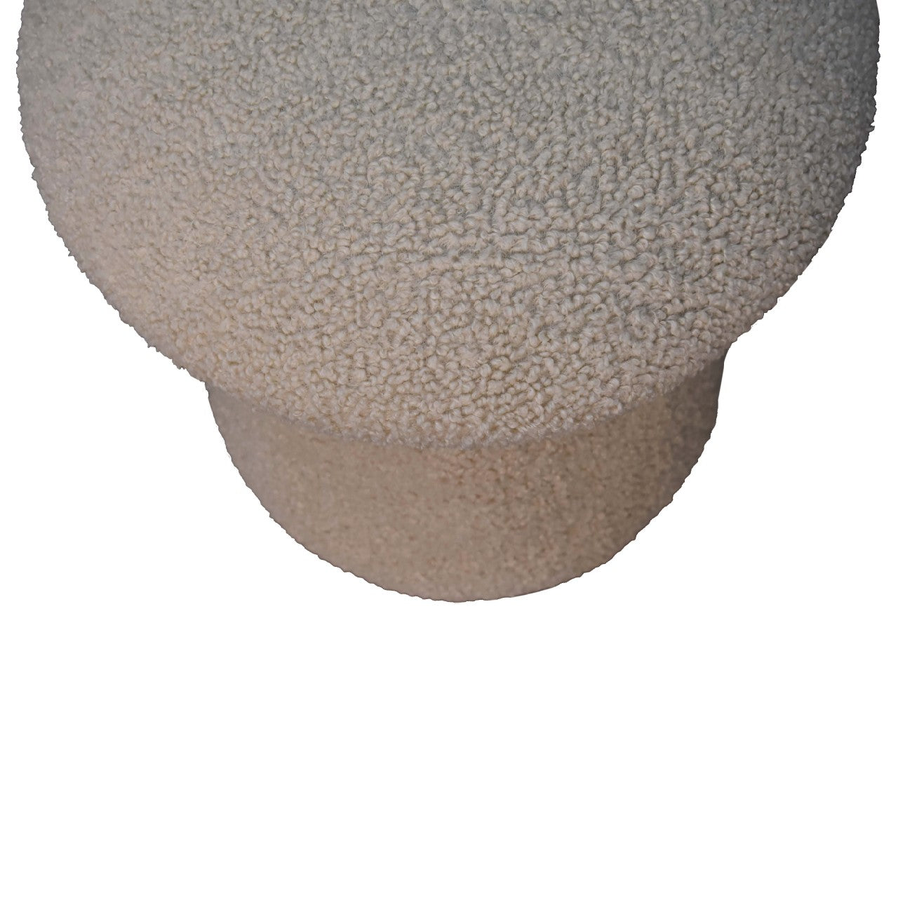 RestRound Cream Boucle Mushroom Footstool