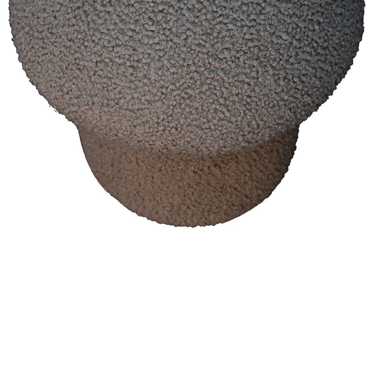 LeisureLedge Mud Boucle Mushroom Footstool