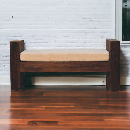 Lunch on Seat Reclaimed Boucle Bench