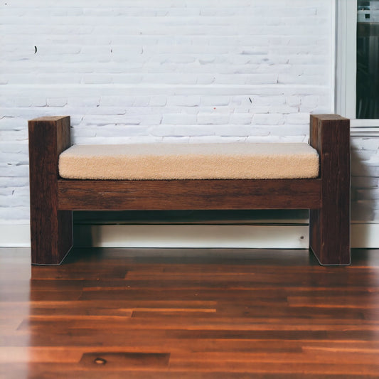 Lunch on Seat Reclaimed Boucle Bench