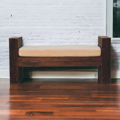 Lunch on Seat Reclaimed Boucle Bench