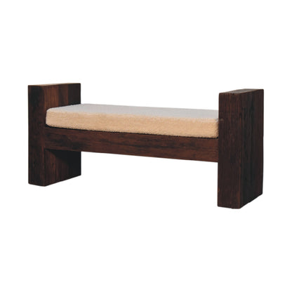 Lunch on Seat Reclaimed Boucle Bench