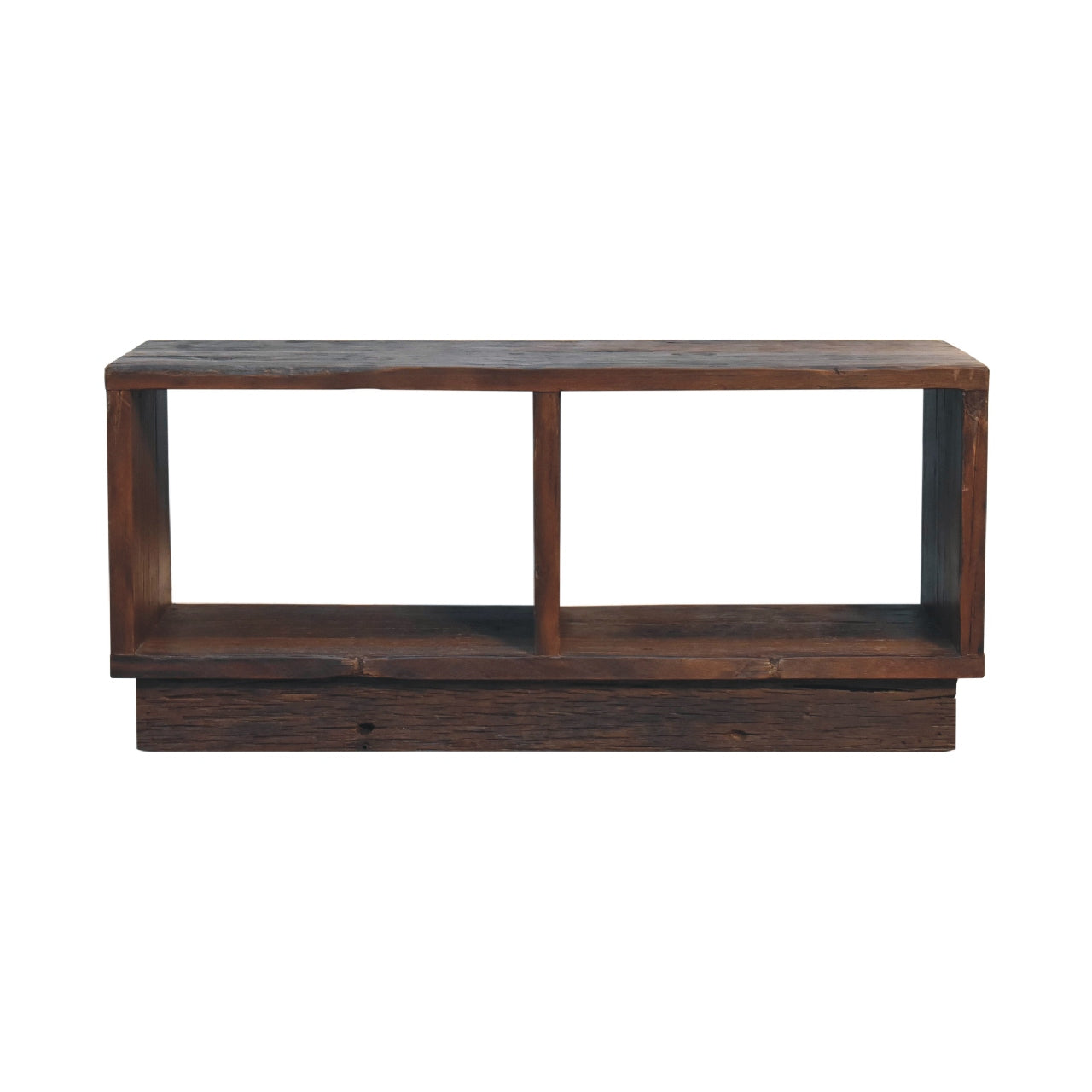 LuxeLounge Reclaimed Cube TV Stand