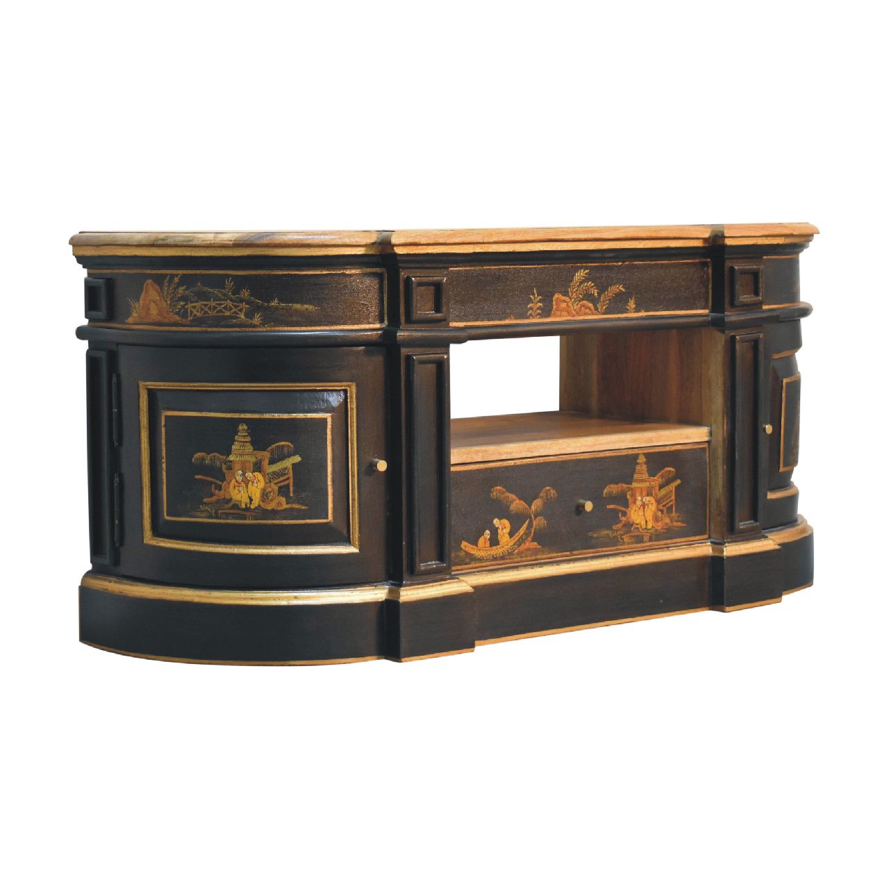 Deluxe Oriental 2 Door TV Stand