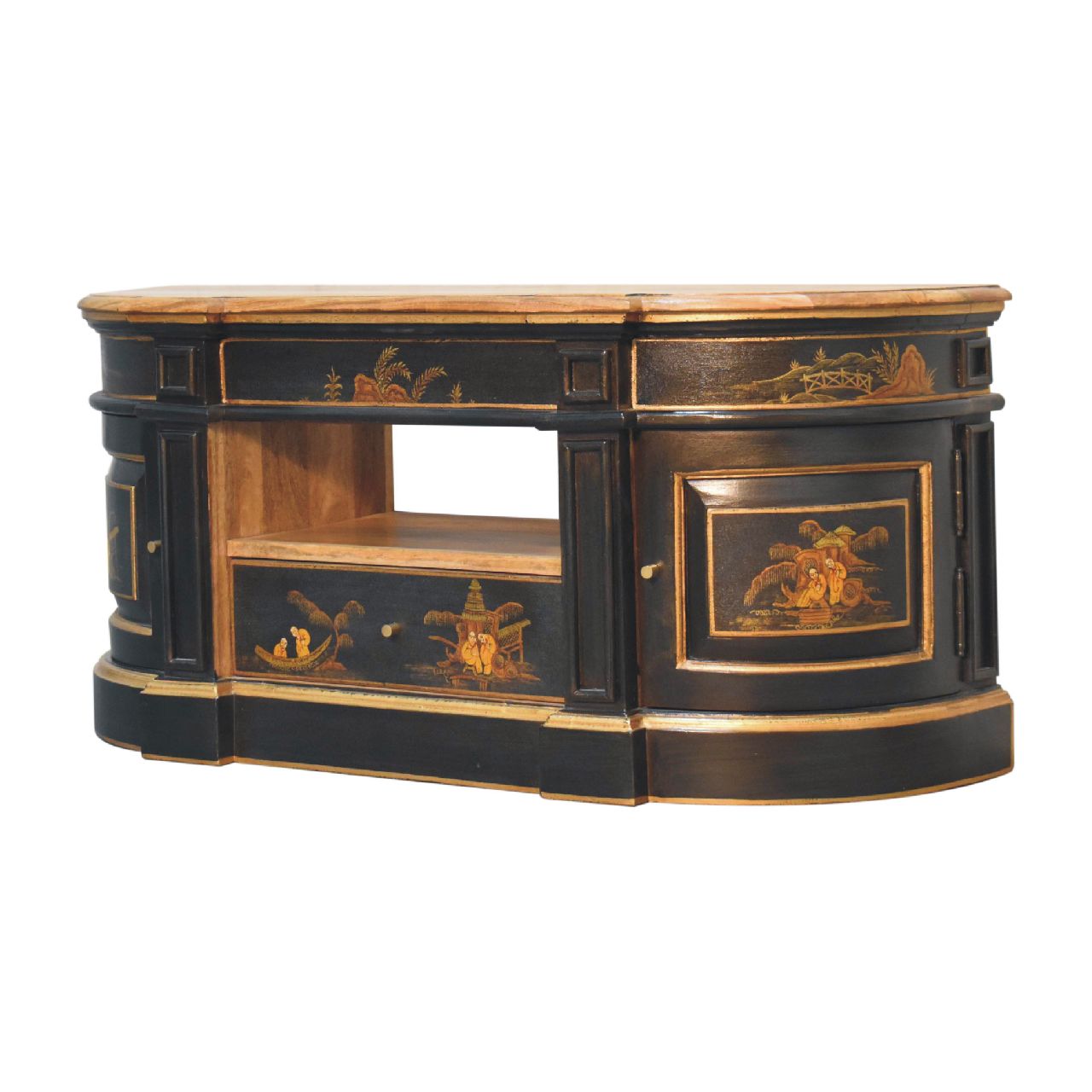 Deluxe Oriental 2 Door TV Stand