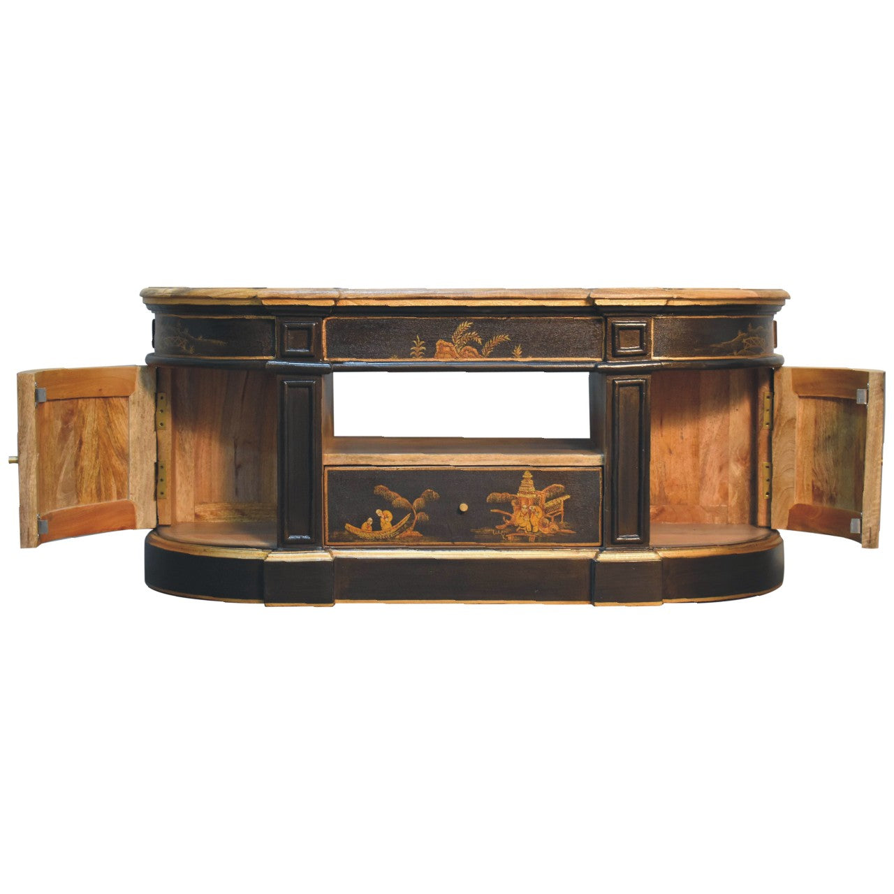 Deluxe Oriental 2 Door TV Stand