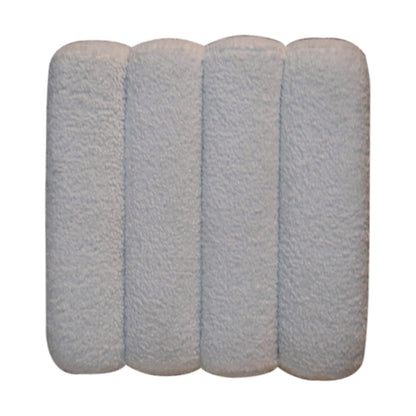 TuffetTouch White Wavy Boucle Footstool