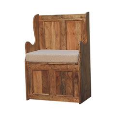 Chew Seat Cream Boucle Mini Monks Bench