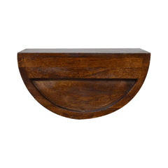 Finley Chestnut Crescent Floating Bedside - Furniture One Shop