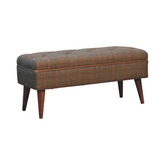 Bite Seat Multi Tweed Buffalo Pipe Bench - Furniture One Shop