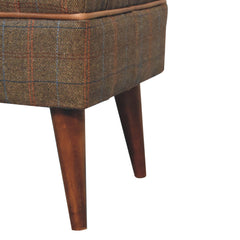 Bite Seat Multi Tweed Buffalo Pipe Bench - Furniture One Shop