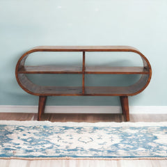 VogueVortex Moda Chestnut TV Stand - Furniture One Shop