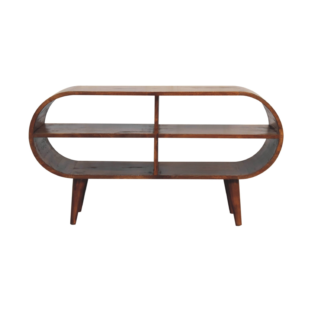 VogueVortex Moda Chestnut TV Stand