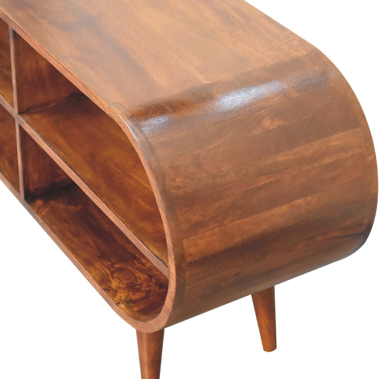 VogueVortex Moda Chestnut TV Stand