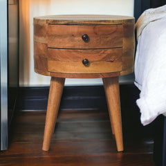 Frankie Odyssey Oak-ish Bedside - Furniture One Shop