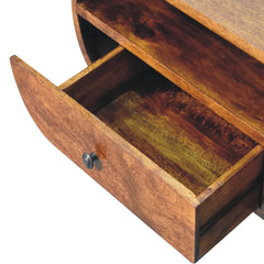 Theo Chestnut Circular TV Stand