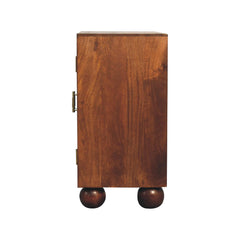 Chestnut Carved Ball Cabinet - Furniture One Shop