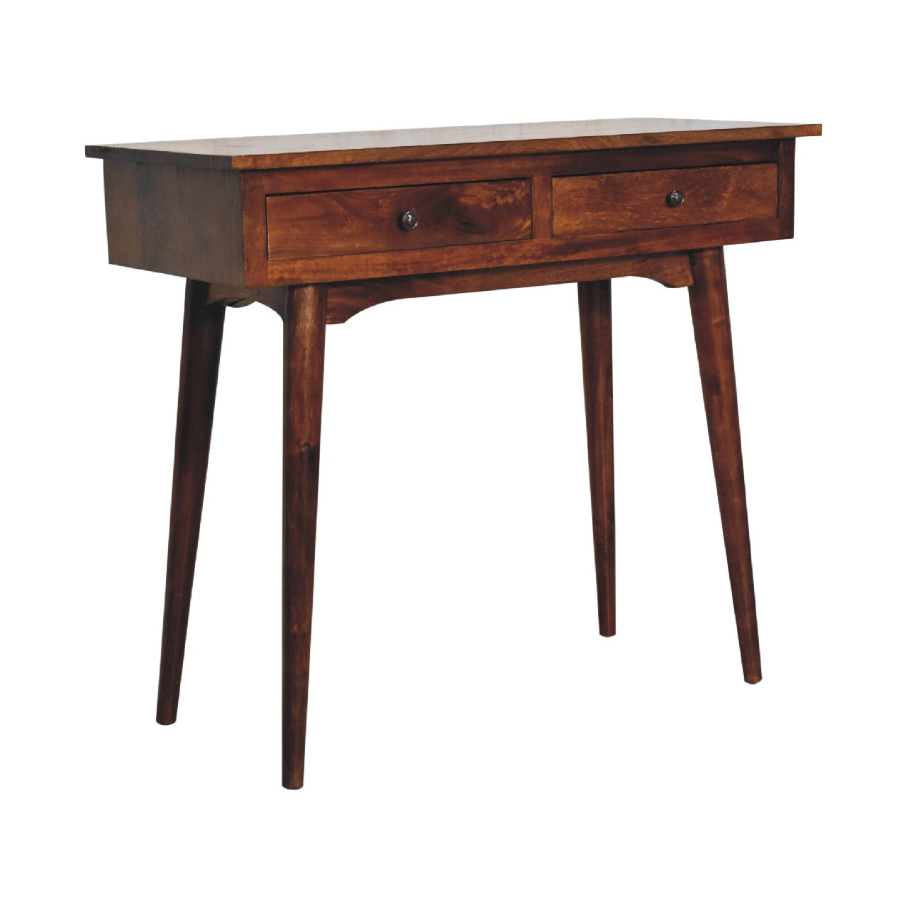 Classic Table Chestnut 2 Drawer Console Table