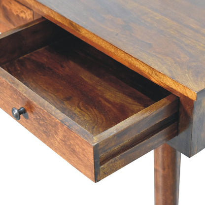 Classic Table Chestnut 2 Drawer Console Table