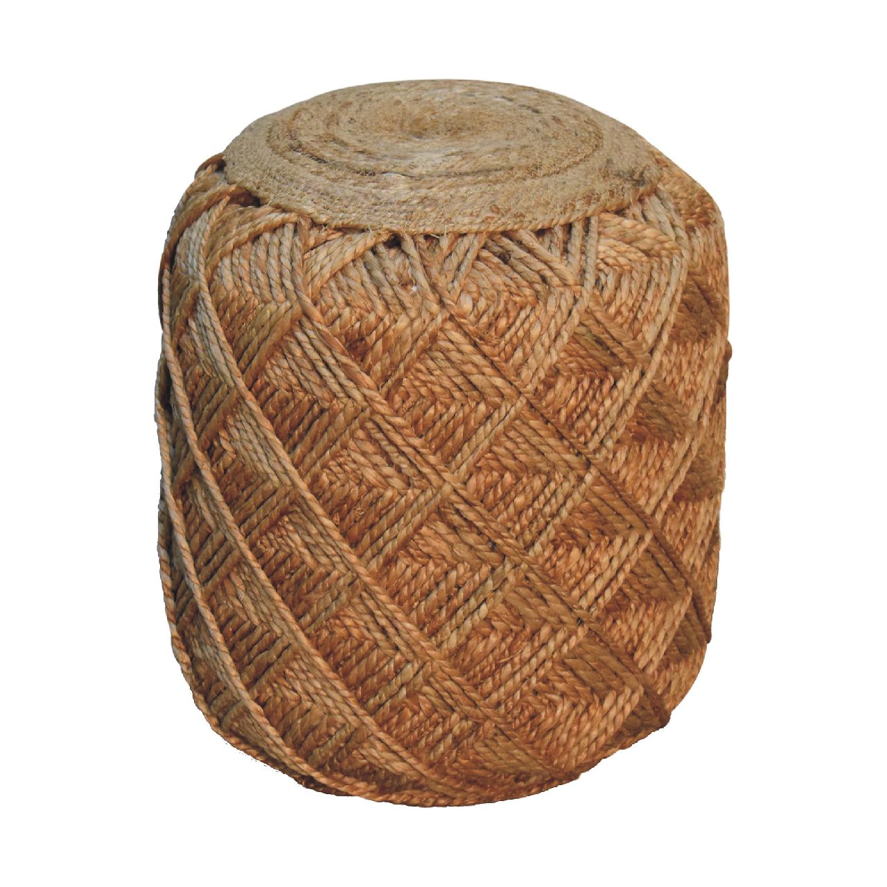 RestRidge Jute Fiber Footstool Large Pattern