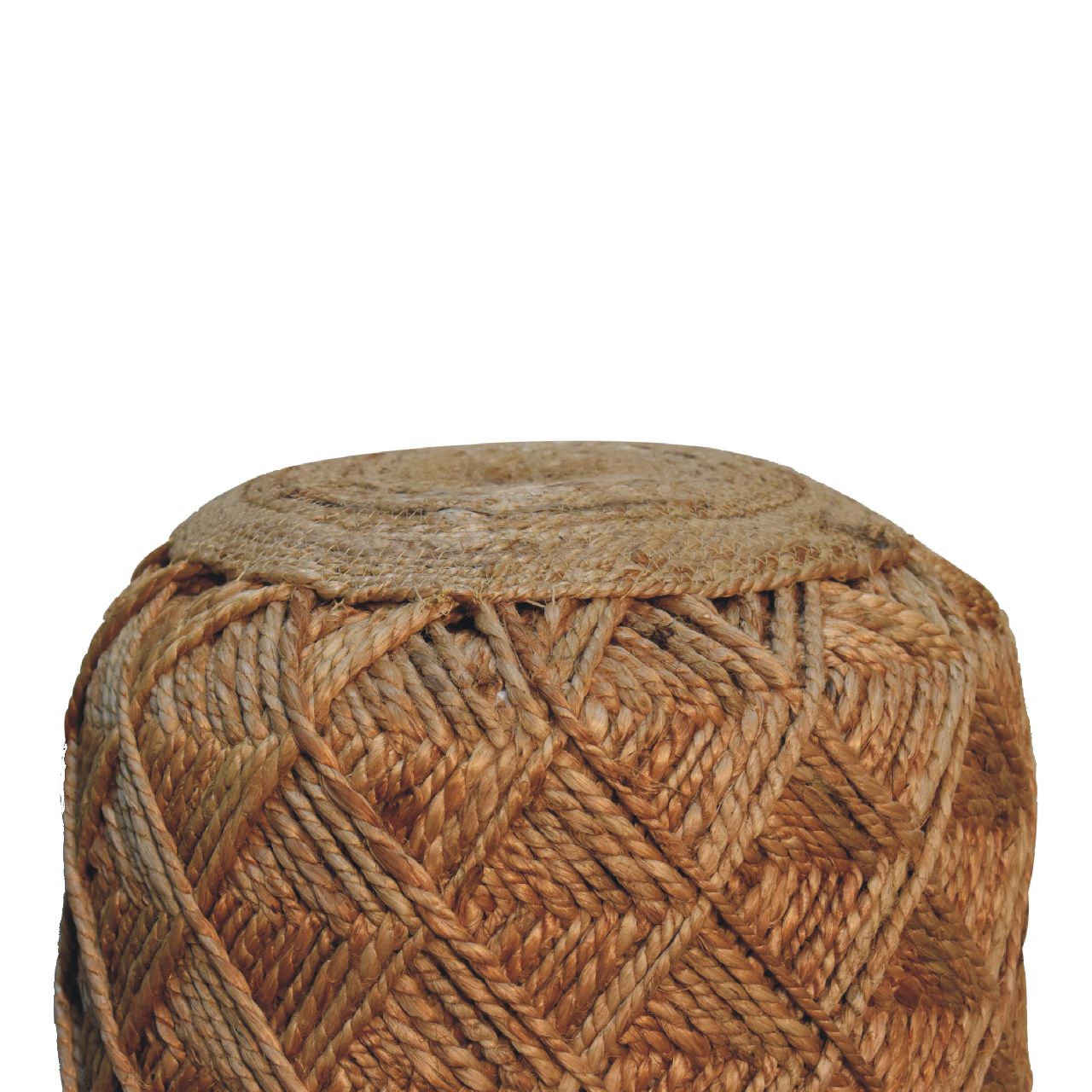 RestRidge Jute Fiber Footstool Large Pattern