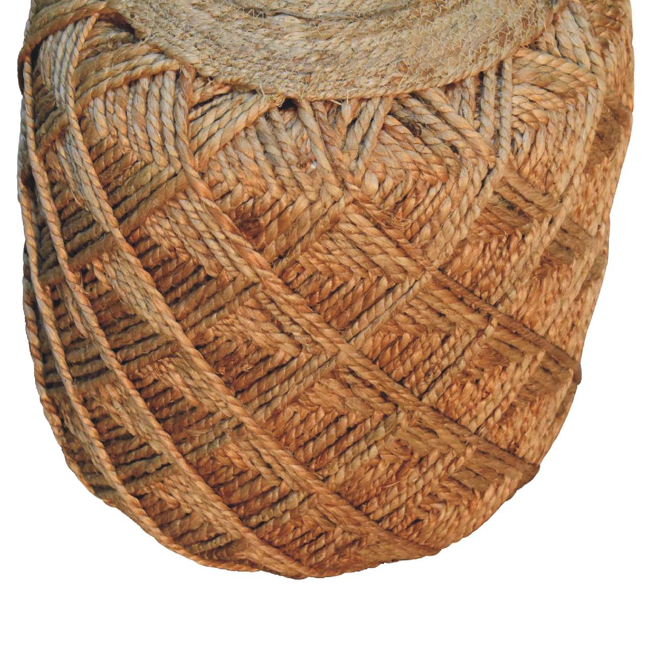 RestRidge Jute Fiber Footstool Large Pattern