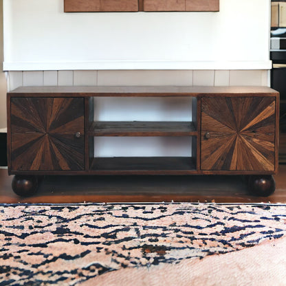 Vin Sunrise Ball Walnut TV Unit