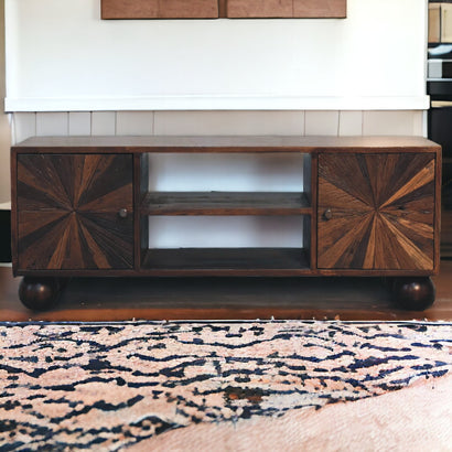 Vin Sunrise Ball Walnut TV Unit