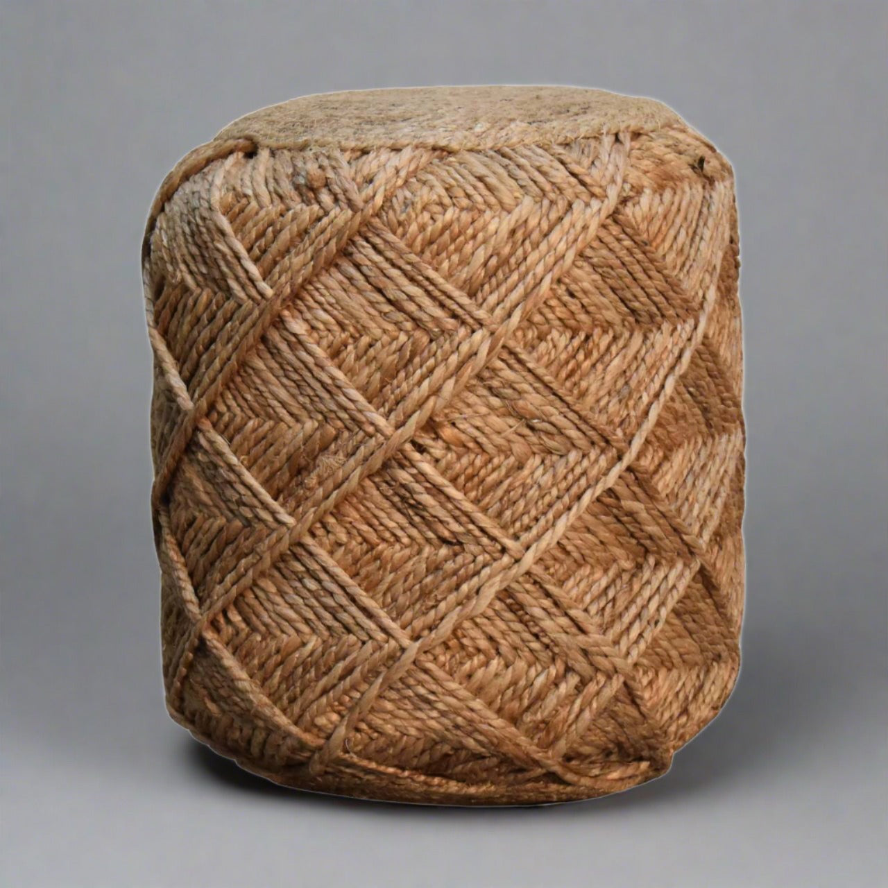 CosyCrest Jute Fiber Footstool Small Pattern