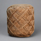 CosyCrest Jute Fiber Footstool Small Pattern
