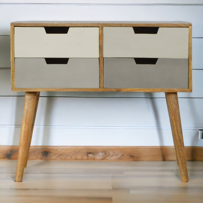 Modern Stand Grey Gradient Console Table - Furniture One Shop