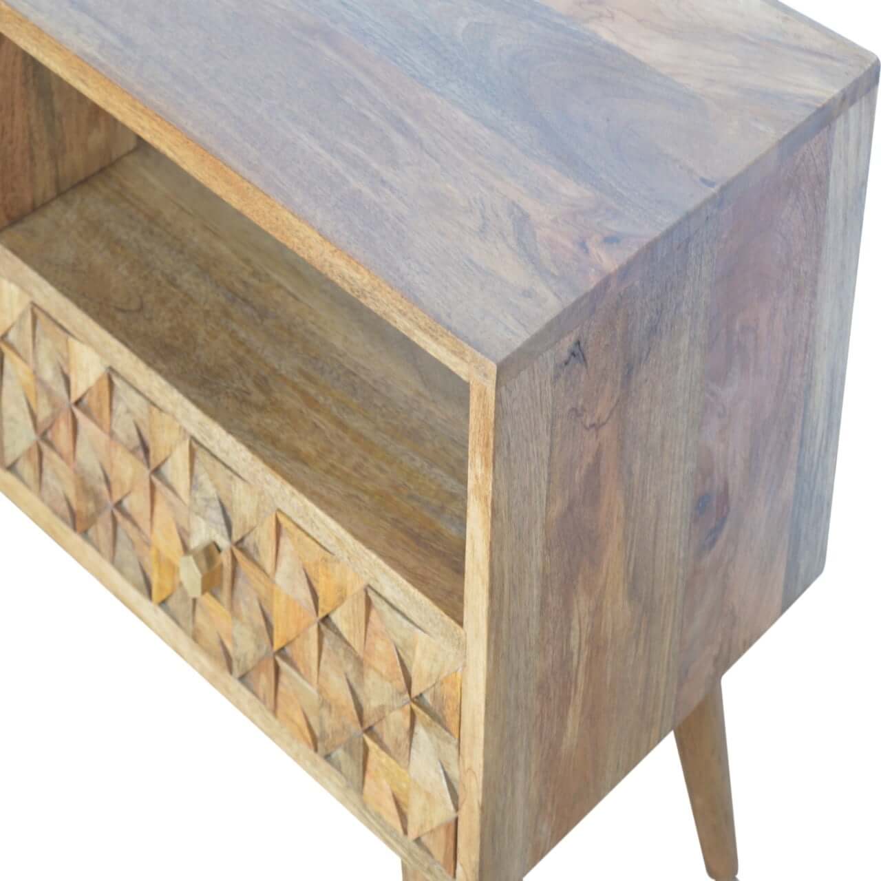 Bali Diamond Carved TV Unit