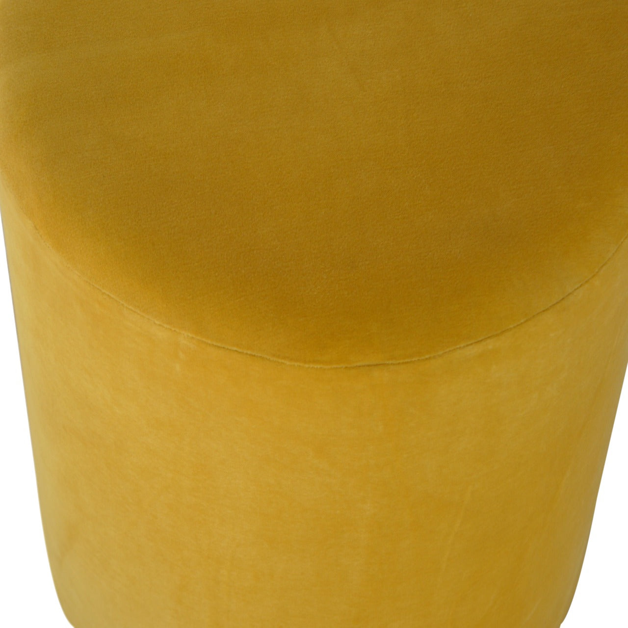 RestRise Mustard Velvet Footstool with Gold Base